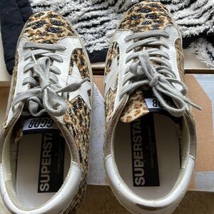Real horse hair golden goose shoes size 8. Never worn outside!